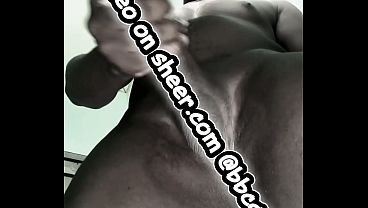 Sneak peak of Why sluts keep creaming and cumming to this thick big black cock freak